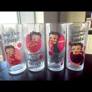 Betty Boop Commemorative Tumbler Set - set of 4